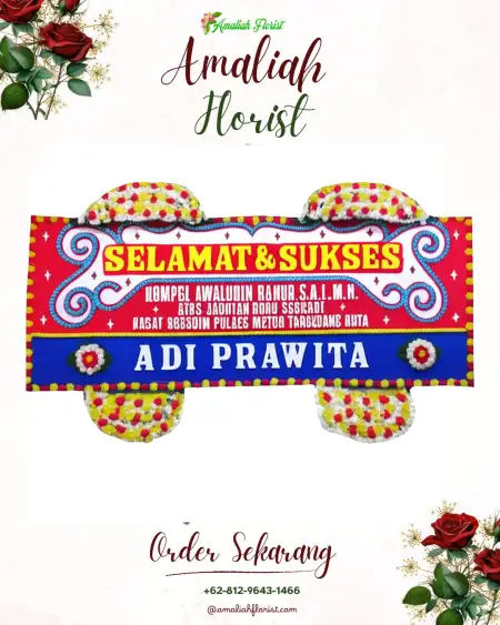 Papan Bunga Ucapan Selamat Kisam Ilir